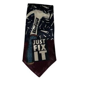 Home Improvement Binford Tie Mens Fun Style just fix it